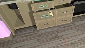 Feeling intense emotions playing girlfriend experience in VR. Bent over in doggystyle by experienced friend