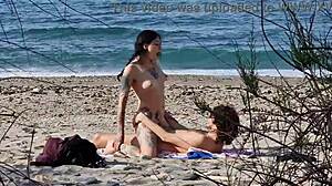 Beach sex ignites wild passion with female squirting at 7:40 and 13:25. Shot using my new telephoto lens