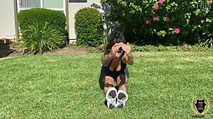 Fit Ava Tries Thick Cock Workout