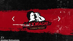 First time for Stella Rubino with big cock threesome 😍