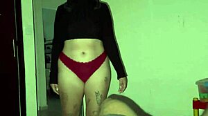 In The Bedroom, A Curvy Amateur Shares Her Mexican Horror Story While Sucking Huge Cock