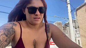 Biking Without Panties, Pussy Gets Sweaty