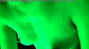 Petite Naked Girl Shows Ass And Tits In Hot Tub.