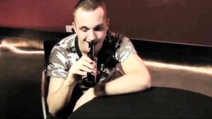 one slutty slut gets fucked by horny men in a european gangbang orgy