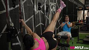 Hot Milf Seeks Attention At Gym And Gets Fucked Hard