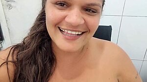 Paty Bumbum's Giant Hairy Wet Pussy in Solo Latina Masturbation Show