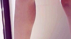 Foot fetish babe in stockings rides with passion