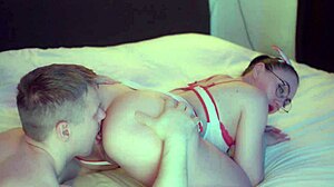 Prurient Man Piss His Wifes And Fucks In Ass Her