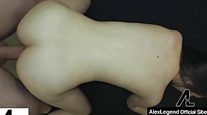 Alex legend cums hard on elektra rose's face after blowjob scenes.