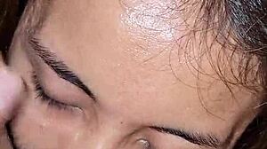 Man Cums in Mouth During Oral Session