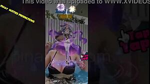 ana jalandoni in a bikini downblouse with asian filipina vibes 😊