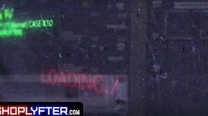 Office Teasing Turns Into Bent-Over Riding With Small Tits Shaved Pussy.