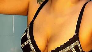 Horny Colombian Babe Plays With Dildo In Shower, Reaching Orgasm.