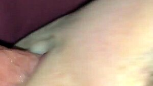 Young college student performs sloppy blowjob in point of view closeup for homemade video.