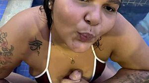 man, maria bbw at 20 sucked me off by the pool so good