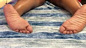 licking wet pussy and spreading thick black ass