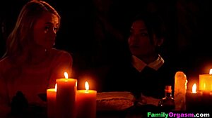 dark emo and her best friend summoned their stepdads for family orgasm