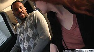 Natural Redhead Skinny Girl Takes Big Black Cock