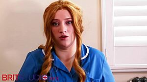 Homemade Hospital Sex In Lingerie Nurse Greene Plays With Cock