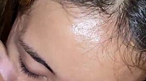 Man Cums in Mouth During Oral Session