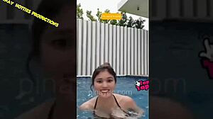 ana jalandoni in a bikini downblouse with asian filipina vibes 😊