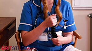 Homemade Hospital Sex In Lingerie Nurse Greene Plays With Cock
