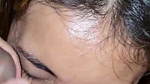 Man Cums in Mouth During Oral Session