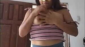 look at this hot milf dancing with her big pussy on video call