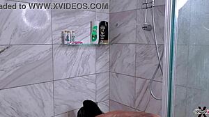 maxine x shaves her wet pussy in the shower?