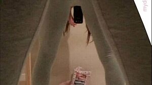 Kayla looks so cute in her wet diaper, my teen lover