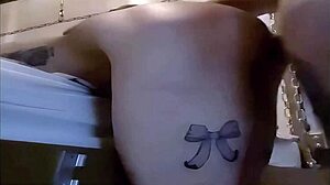 the slut gets fucked in the ass and then cleans my ass with her tongue