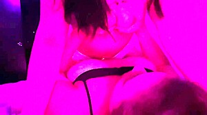 Big Tongue Sucking and Lesbian Kisses Before Bed