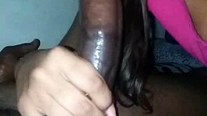 Mimi Sucking Big Black Cock, Monster Size, Cum Involved