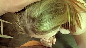 blonde beauty's pussy drilled hard on camera