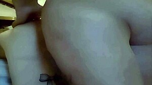 the slut gets fucked in the ass and then cleans my ass with her tongue