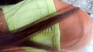 He Fucked His Girlfriend Wild Outdoor Next to a River!