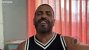 teasing brazilian babe with huge ass in rough blowjob trailer