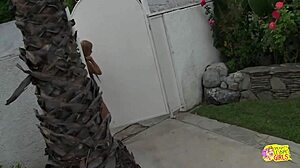 Damn! Jessie Rogers and Karina White Ditch Stripping for Vibrator Orgasms