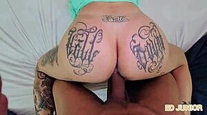 Novinha gaucha rides big dick on her hair in red and sheer lingerie for POV creampie. 🔥