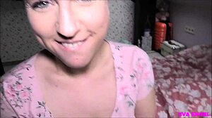 Eva Engel's Private Sex Tape: Sugardaddy Fucks and Creampies Her Tight Pussy