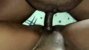 Amateur couples enjoying passionate sex until he cums inside her tight pussy