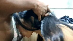 surprise stepsister in bathroom gives blowjob then fucks tight pussy