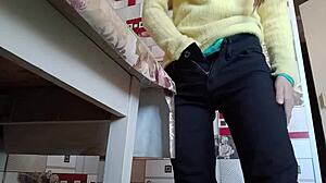 Stepsister Moaning Loud During Solo Orgasm Play