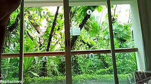 playing with thongs on cancun vacation 😜