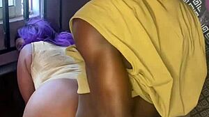 Fat Milf Bent Over in Dress for Intense Action