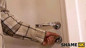 hey, shame4k mature birthday chick in stockings got drilled on white couch