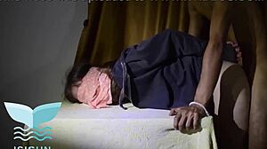 argentine girl in yellow t-shirt fucked by stepfather after masturbating