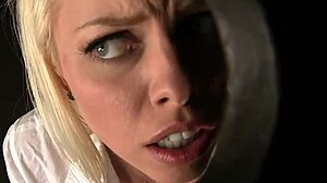Shy girl britney gets nasty when the dick comes out of the glory hole