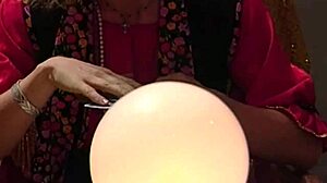 Holy Hell! Retro Milf Tarot in Three Swallows with Big Tits Fingering and Licking!