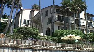 Lesbian friends kiss and spread pussy lips for solo toy play and masturbation